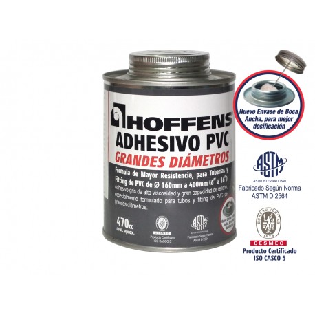 ADHESIVO PVC GRANDES DIAMETROS 470 CC