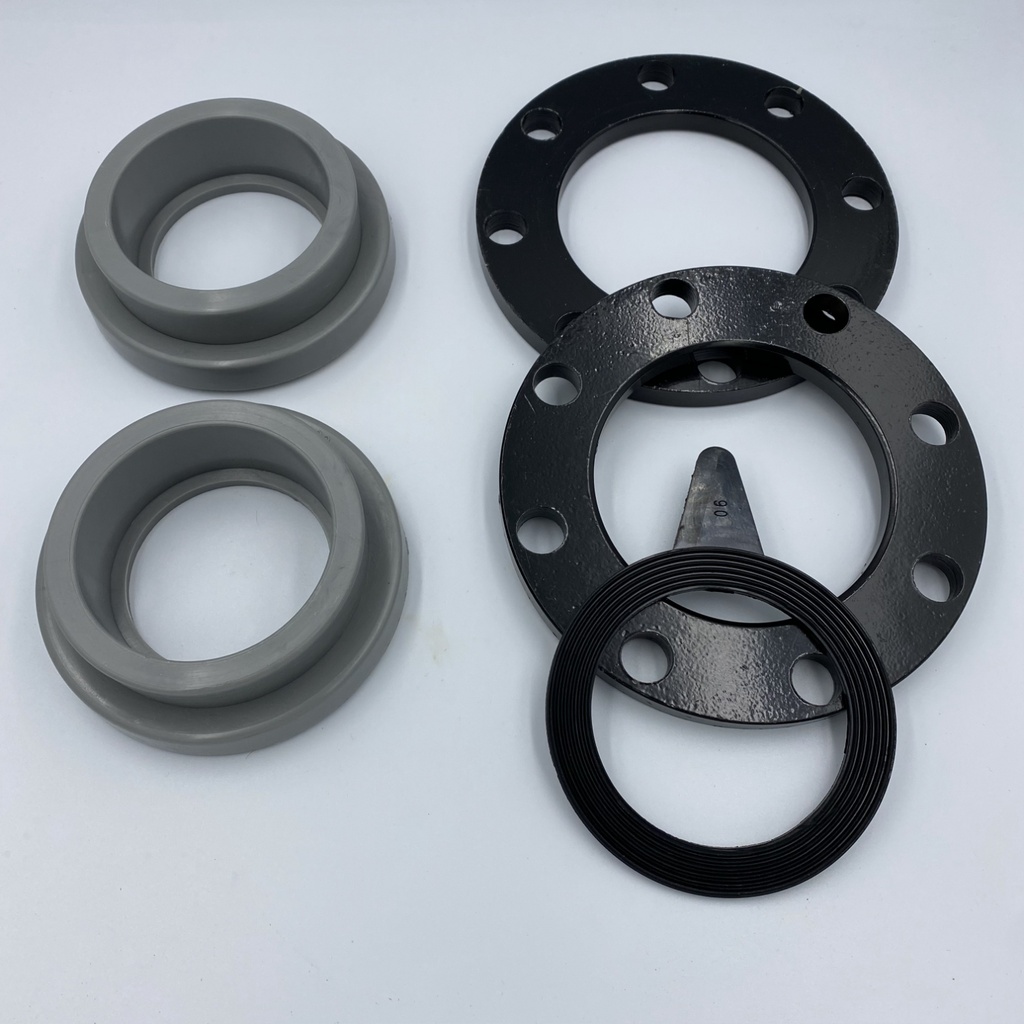 KIT FLANGE METALICO C/STUB END DOBLE 110 MM