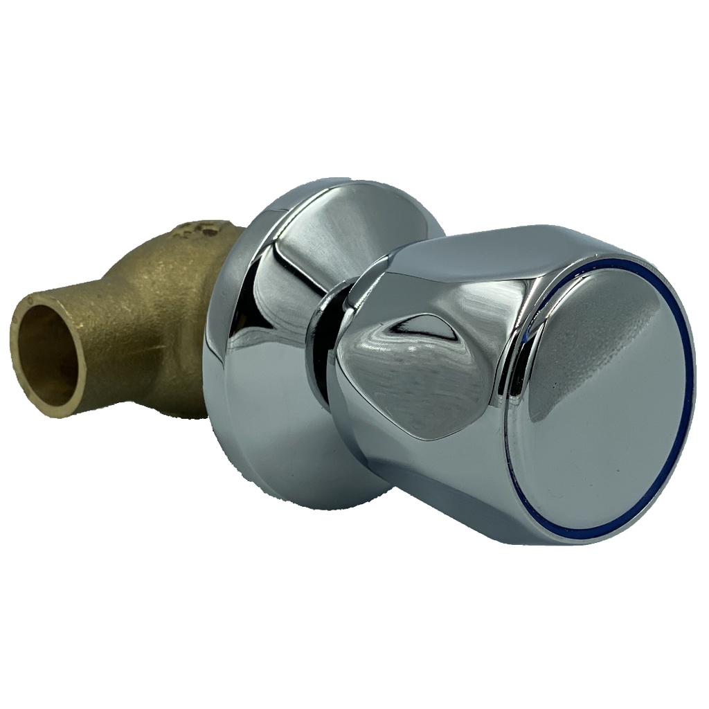 LLAVE PASO SO CAMPANA CROMADA 1/2