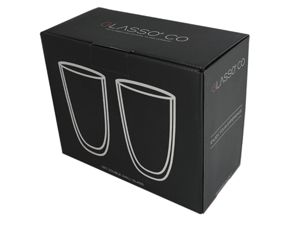 SET 2 VASO LATTE 473 ML GLASSO