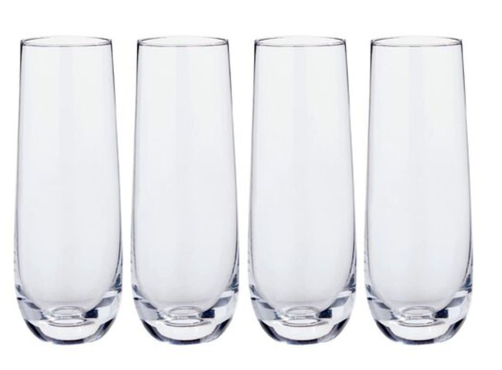 SET 4 VASOS CHAMPAGNE