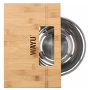 TABLA MADERA BOWL ACERO WAYU