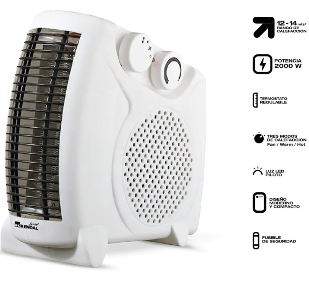 TERMOVENTILADOR ELÉCTRICO BLANCO FH-106