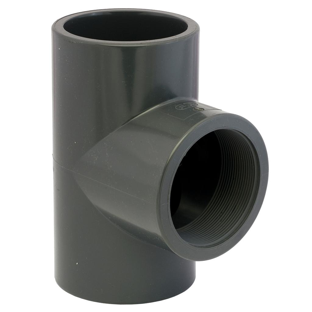 Tee Presion Hi/Hi 1/2x1/2 C16 (Gris - Vinilit)