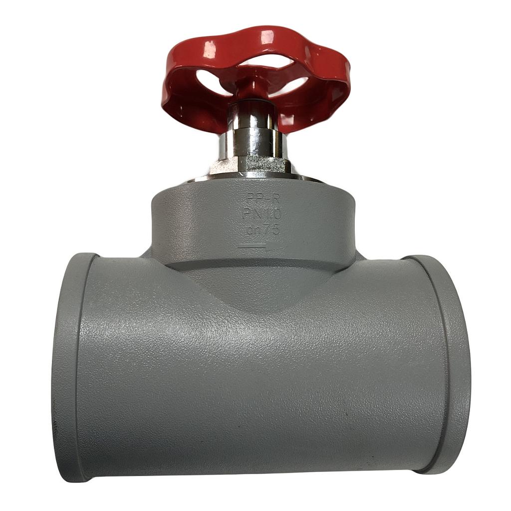 Valvula Ppr Aluminio 40 - Llave De Paso (Gris - Hoffens)