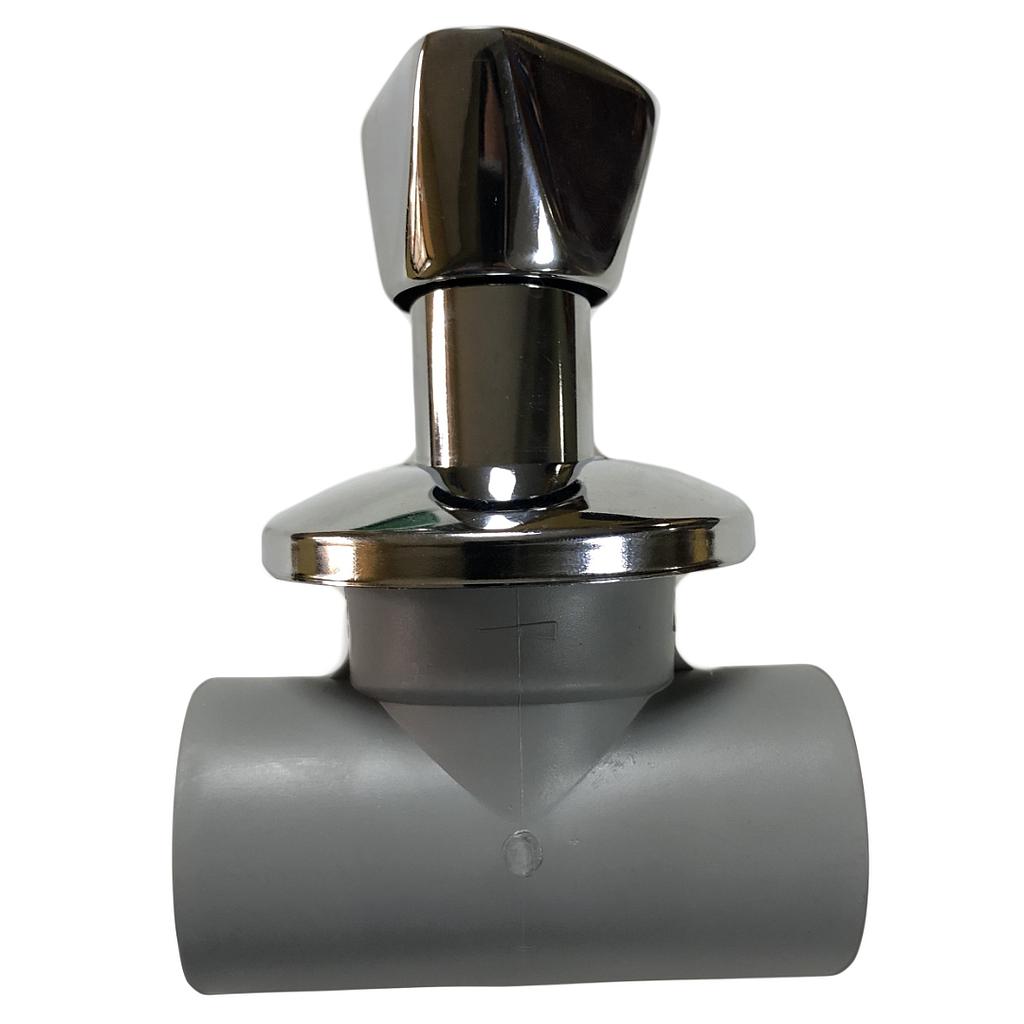 [2B02604] Valvula Ppr Rojo/Azul 32 - Llave De Paso (Gris - Vinilit)