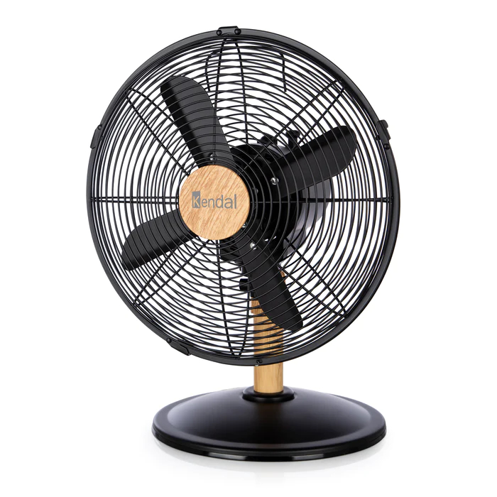 [11F01003] Ventilador de Mesa 12" Metal Madera Kendal Kzf-1214D