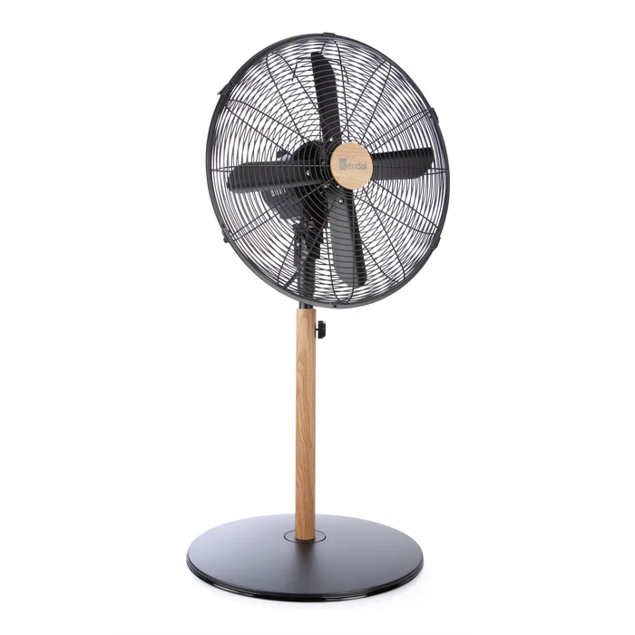 [11F01001] Ventilador de Pie 16 Pulgadas Metal Madera Kendal Kzf-1616