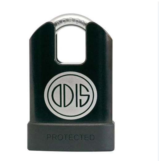 [9F02015] Candado Odis M60S Protected con Hombros 63mm, Llave con cilindro Antibumping Negro