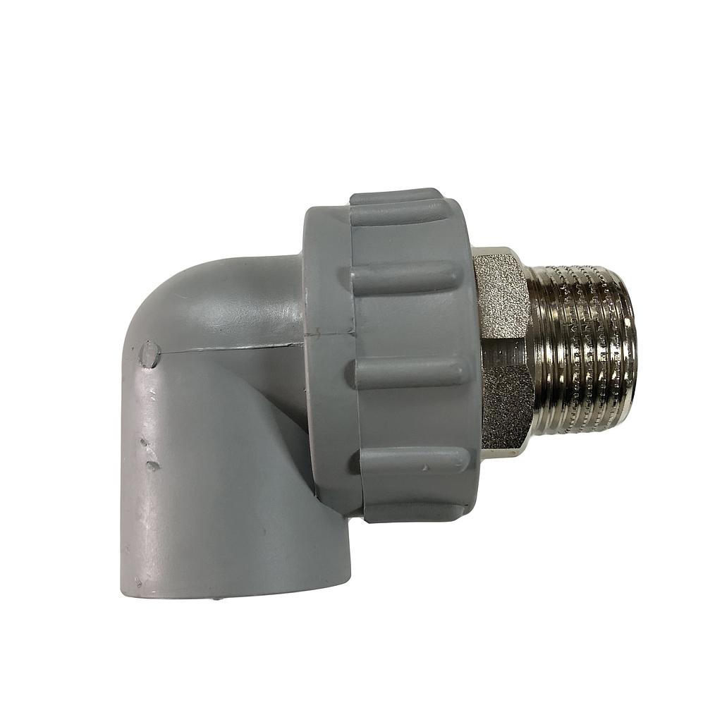 Codo Ppr He 25x3/4x90 (Gris - Hoffens)