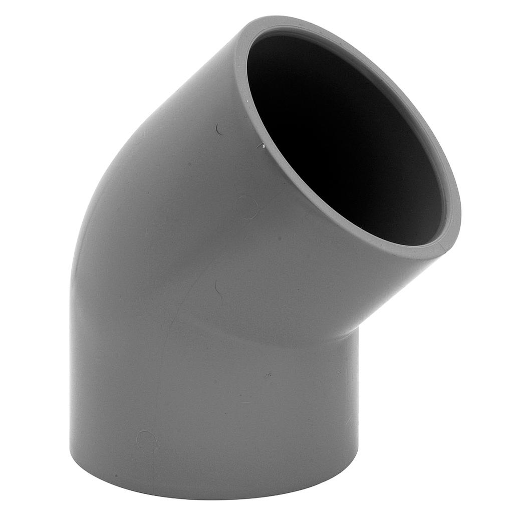 Codo Presion 160x45 C/Cem (Gris - Vinilit)