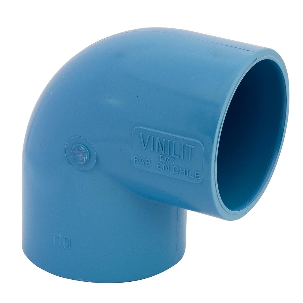 Codo Presion 90x90 C/Cem C10 (Celeste - Vinilit)