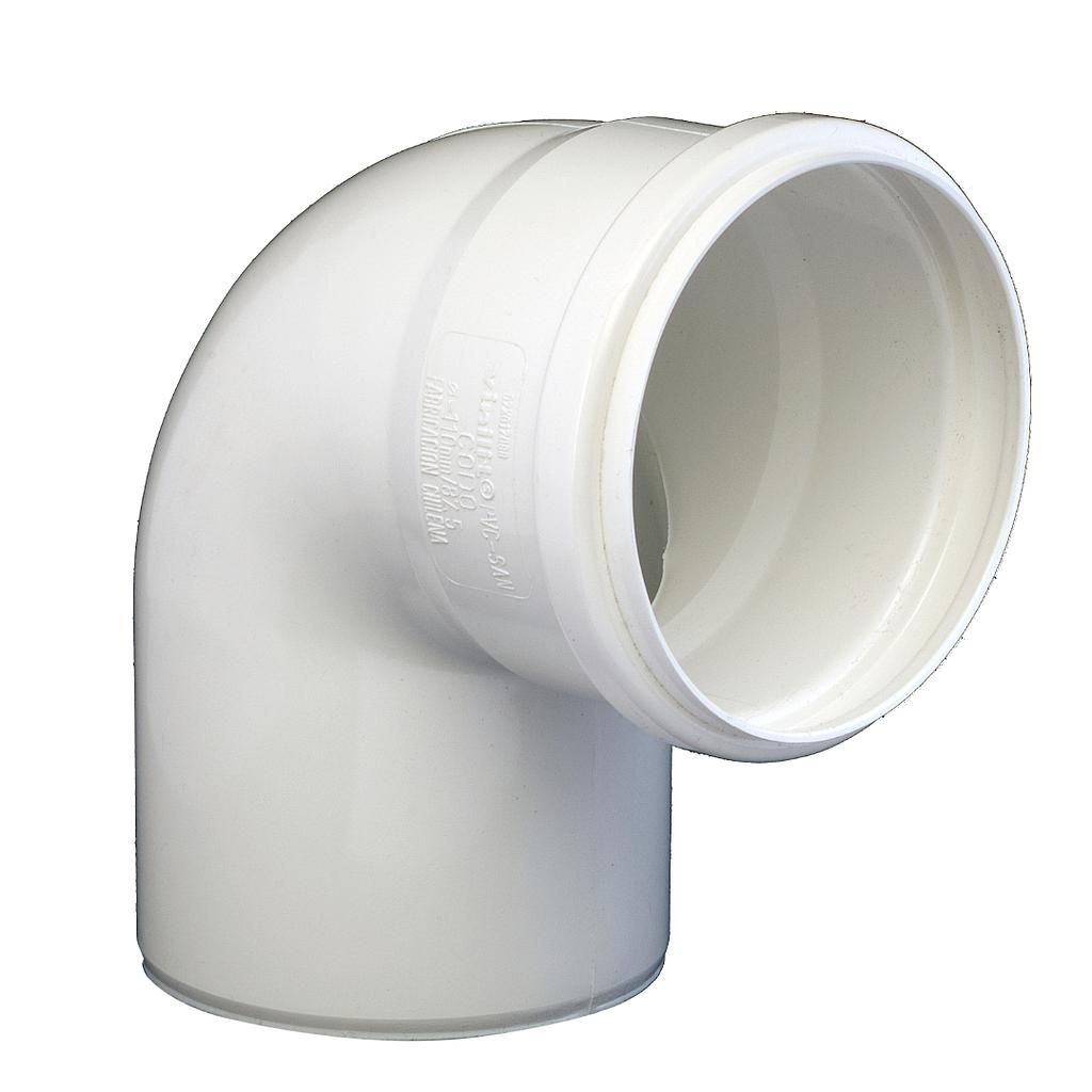 Codo Pvc Sanitario 50x87.5° Blanco Cg (Hoffens)
