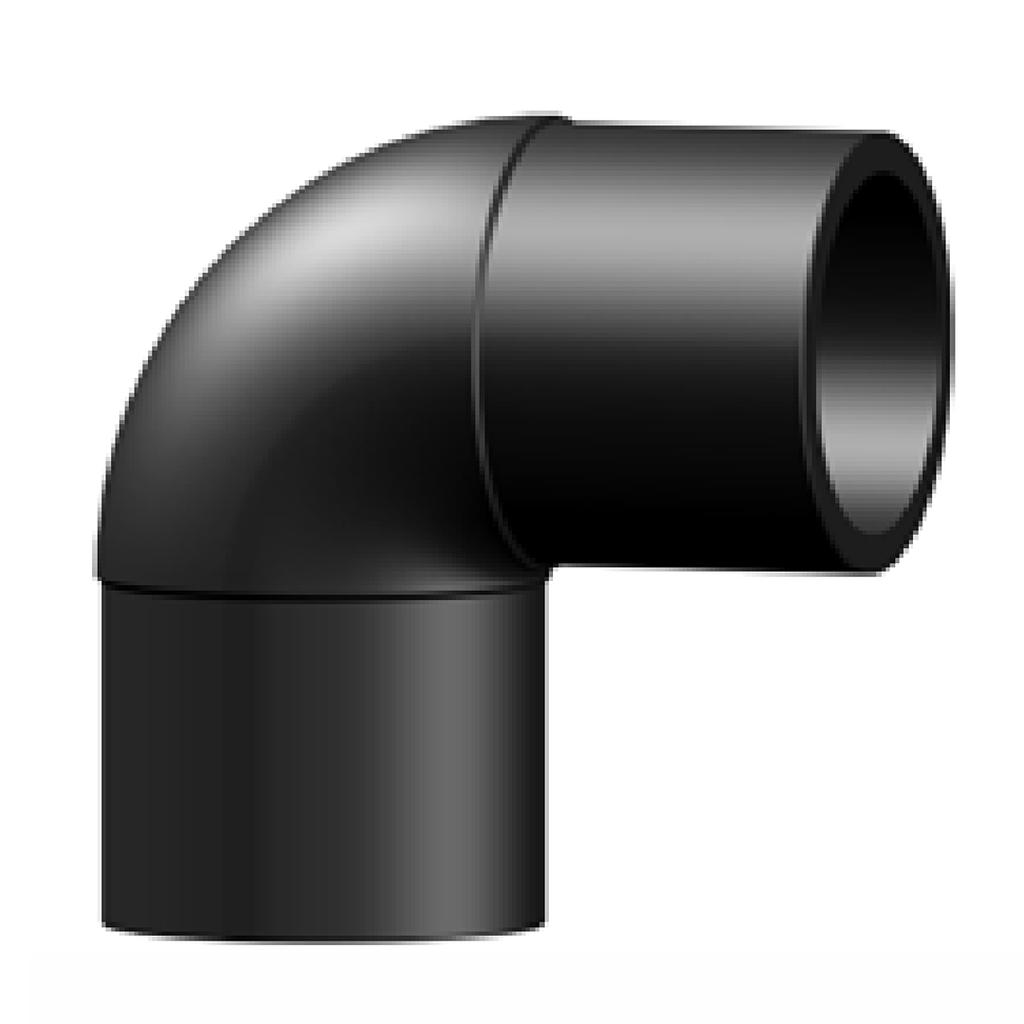 Codo Tf Hdpe 200x90° Pn16 (Eurostandard)