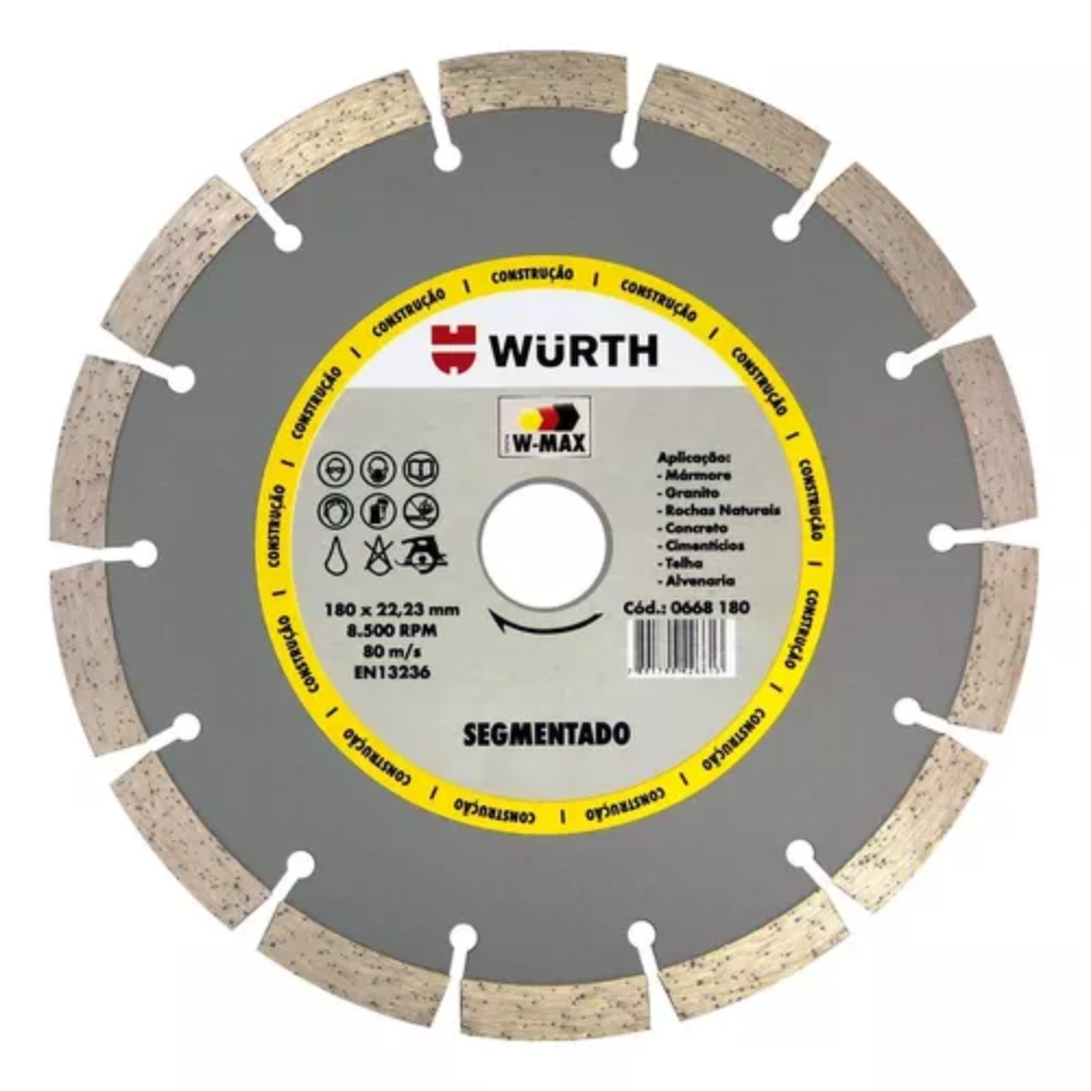Disco Diamantado W-Max 230 (9") Segmentado