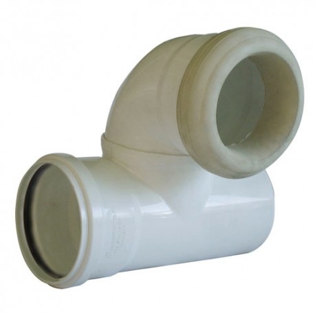 Esquinero Derecho Codo Wc 110 C/Soque (Blanco - Vinilit)