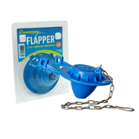 Flapper Azul con Cadena Metálica (Hoffens)