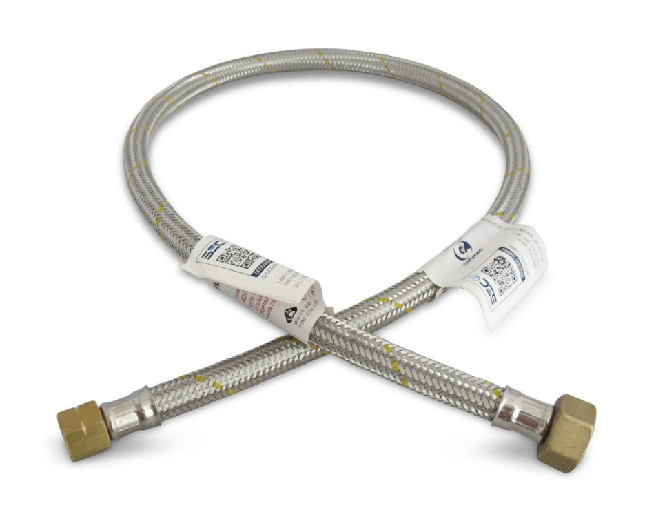 Flexible de gas Hi Hi 3/8 x 1/2 100 cms
