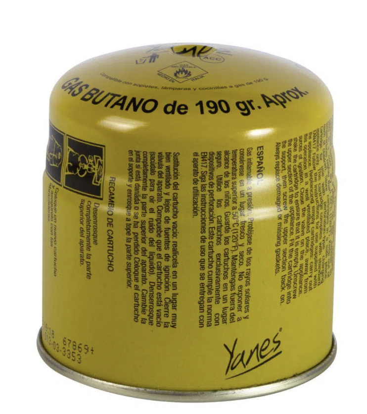 Gas Butano 190 Grs Yanes