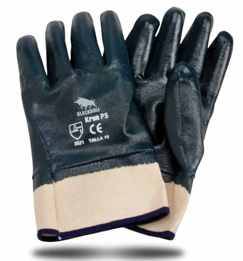 [4A04029] Guante Kron Seguridad Black Bull Azul