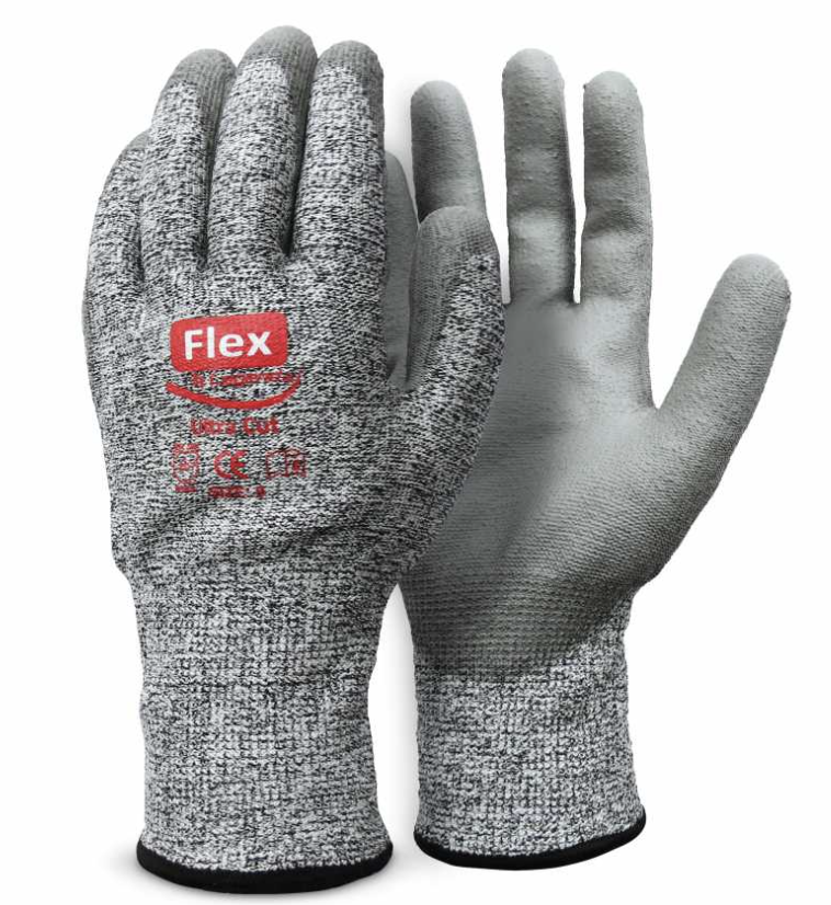 [4A04035] Guante Ultra Cut Flex By Legend Gris