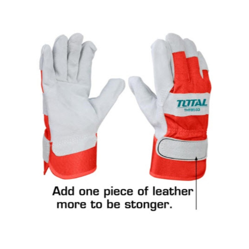 [4A04010] Guantes Descarne Corto Medio Forro 10.5'' Cuero De Vaca
