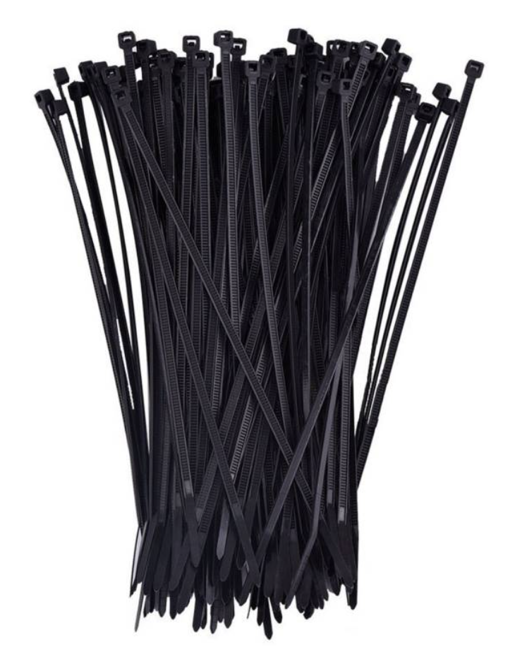 Amarras Plasticas Negras 4,8 X 250 Mm (Unidad)