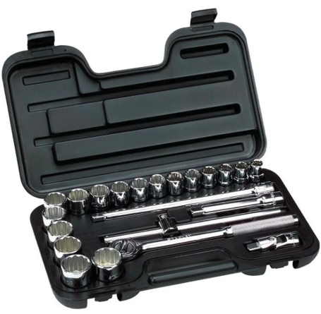 Juego de Dados M1/2" 23 pza (12-30mm) Stanley - 86-531