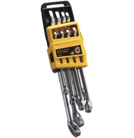 Juego llaves 8Pz c/org MM (8,10,11,12,13,14,17,19mm) Stanley - STMT78099-840