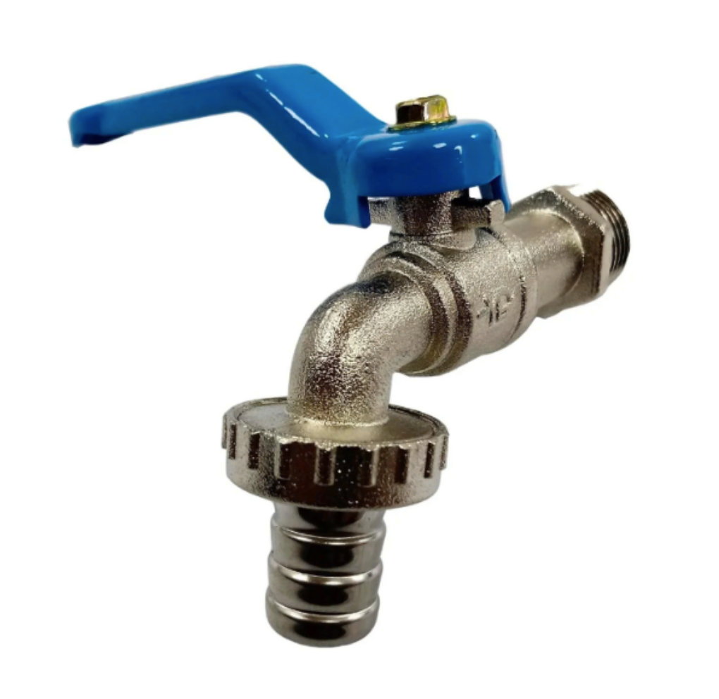 [2B03523] Llave Bola Jardin 1/2 Azul - Hoffens
