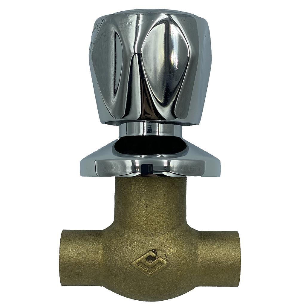 Llave Paso So Campana Cromada 1/2