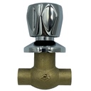 Llave Paso So Campana Cromada 3/4