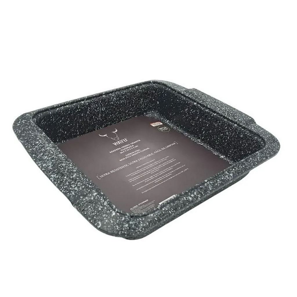 [10A02001] Asadera Horno Antiadherente Granite Cuadrada Wayu