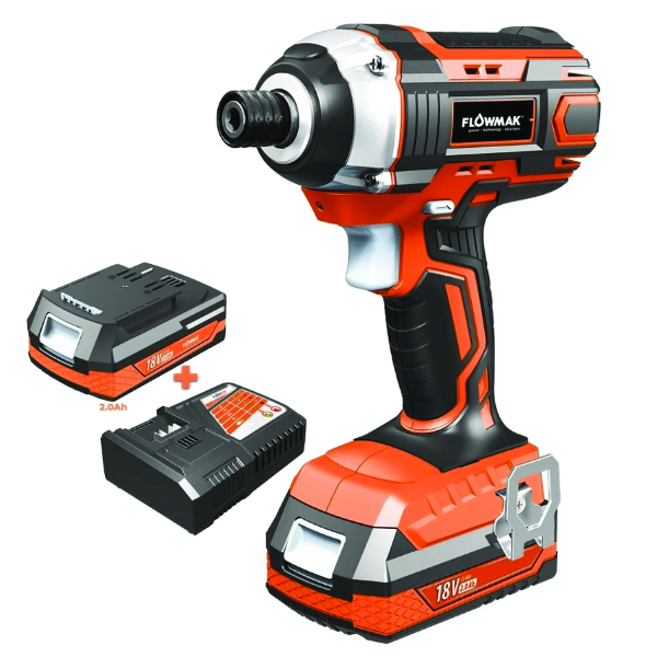 Atornillador De Impacto 1/4 18v + 1 Bateria 2ah - Flowmak