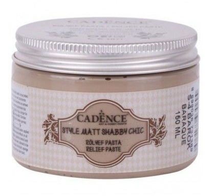 Pasta Relieve Shabby Chic S4 Beige Barroco - Cadence (150ml)