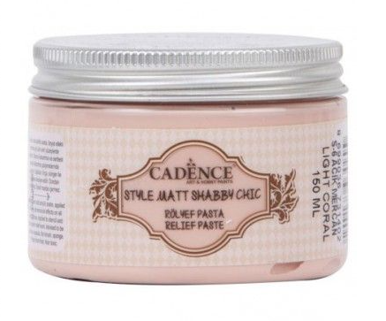 Pasta Relieve Shabby Chic Sr06 Light Coral - Cadence (150ml)