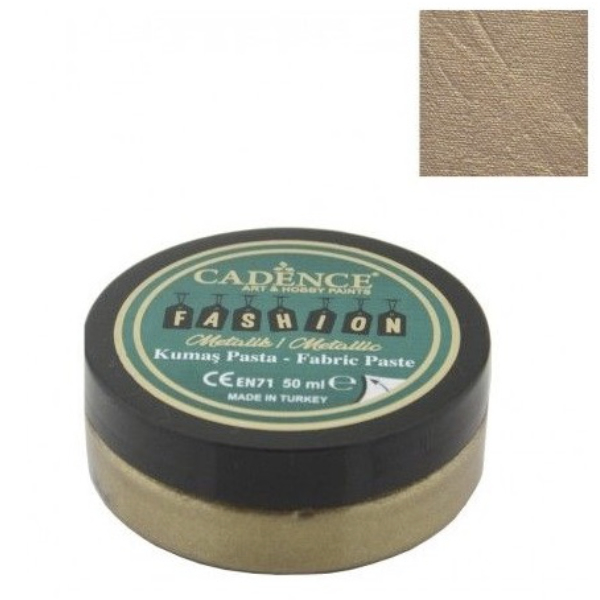[8E01083] Pasta Textil Metalizada Oro Antiguo - Cadence (50ml)