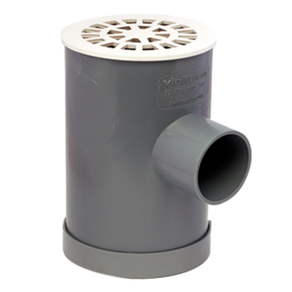 Pileta Basica 110x50/40 C/Rejilla (Gris - Vinilit)