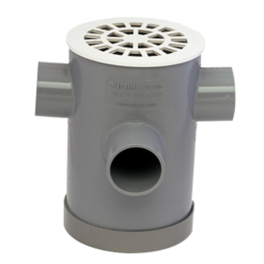Pileta Multiple 110x50/40 C/Rejilla (Gris - Vinilit)