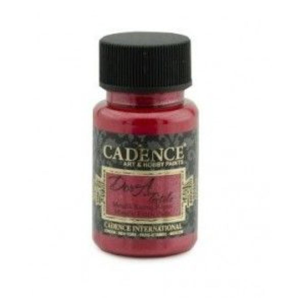 [8G02010] Pintura Textil Metalizada Dora- Rojo Dot1133 Cadence (50ml)