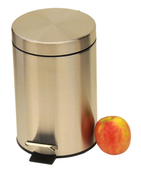 Basurero De Acero Inox 3L C/Pedal Apertura