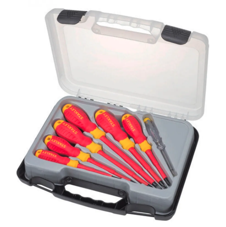 [3F658] Set 7 Destornilladores Aislados Stanley - STMT60175-LA