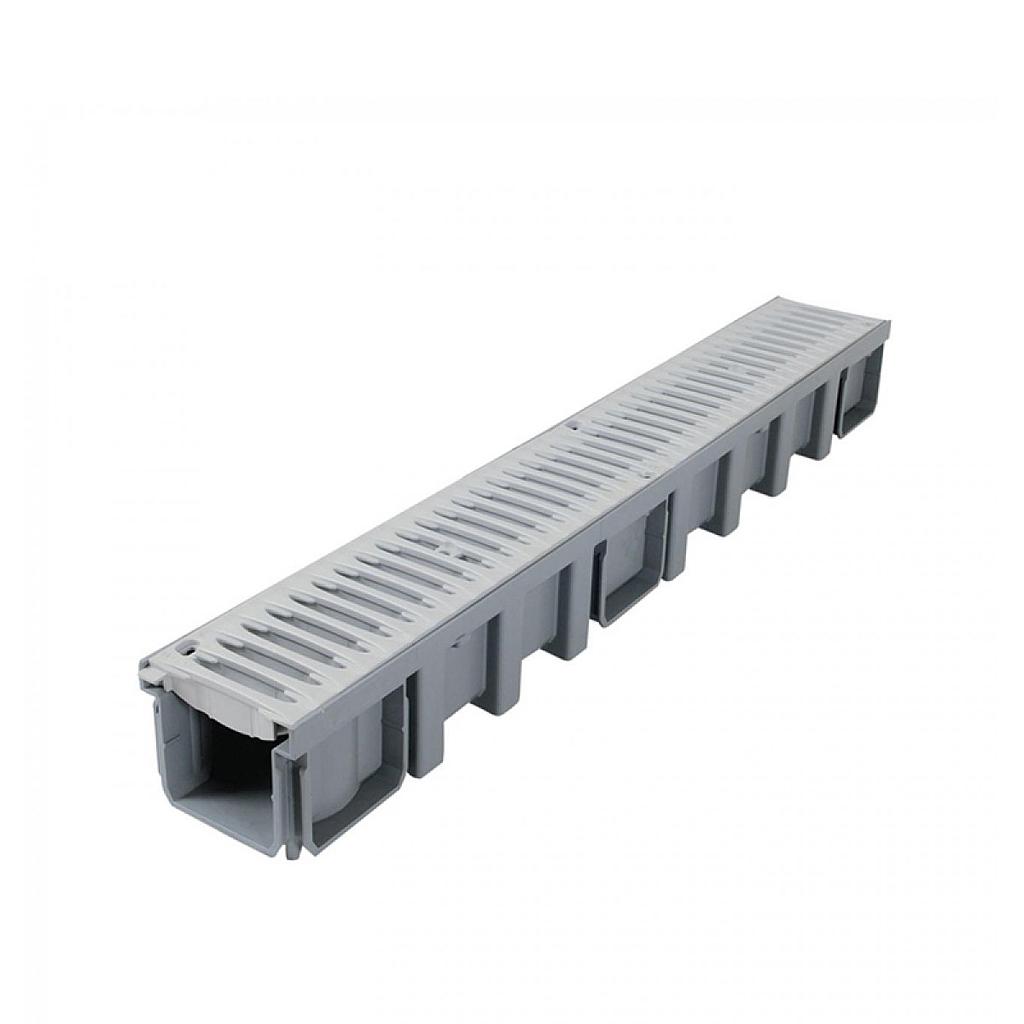 [6A02124] Set Canaleta Con Rejilla Pvc A15 Peatonal C130