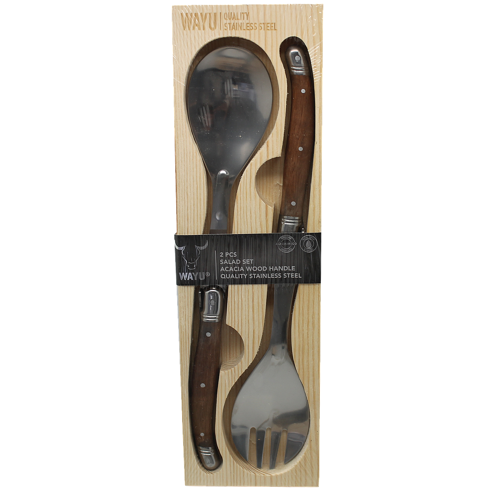 [10A04003] Set Cucharas Ensaladas 2 Pcs Wayu