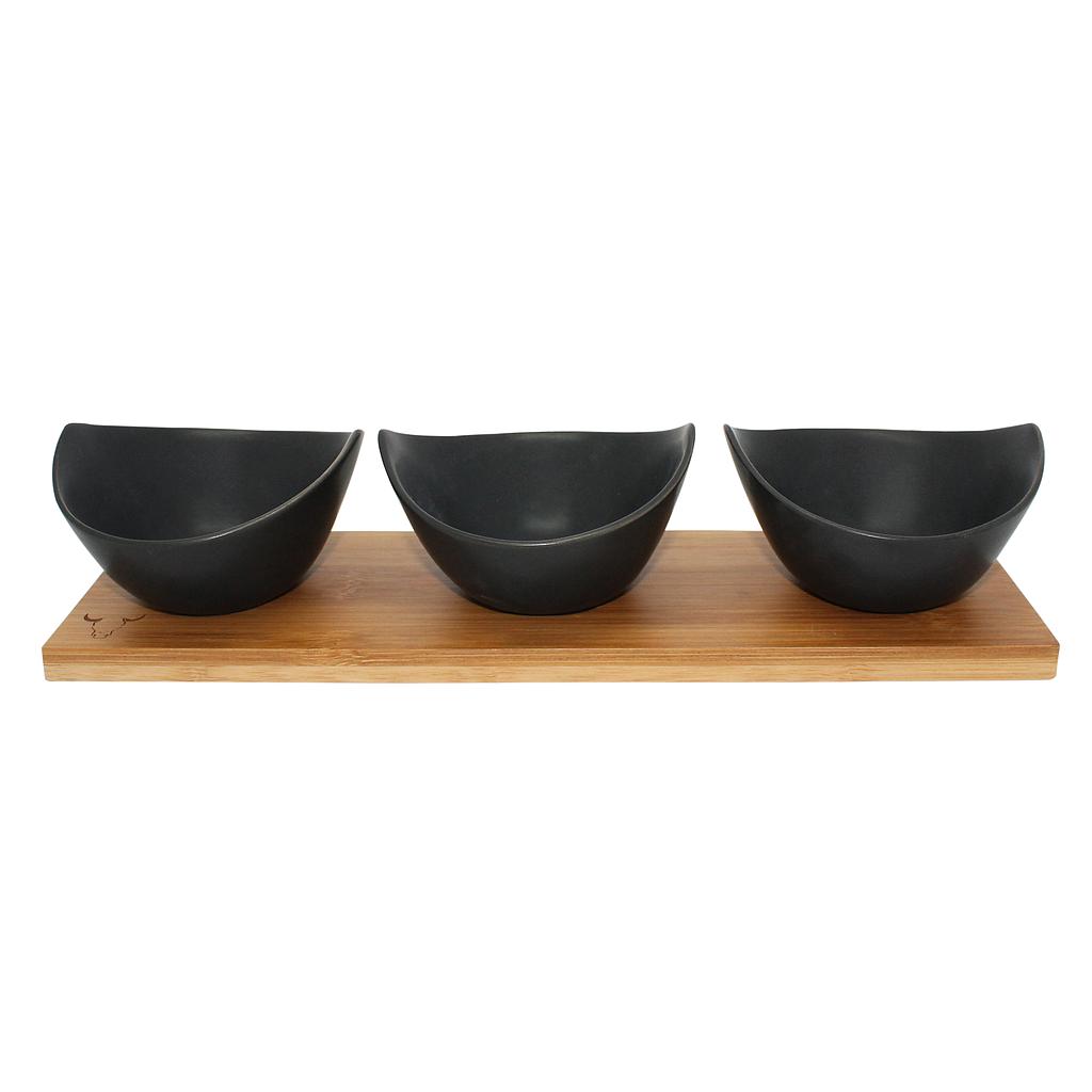 [10A03011] Set De 3 Bowls Aperitivo Wayu