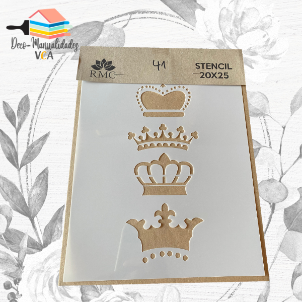 Stencil Coronas  (20x25 Cm) - Rmc