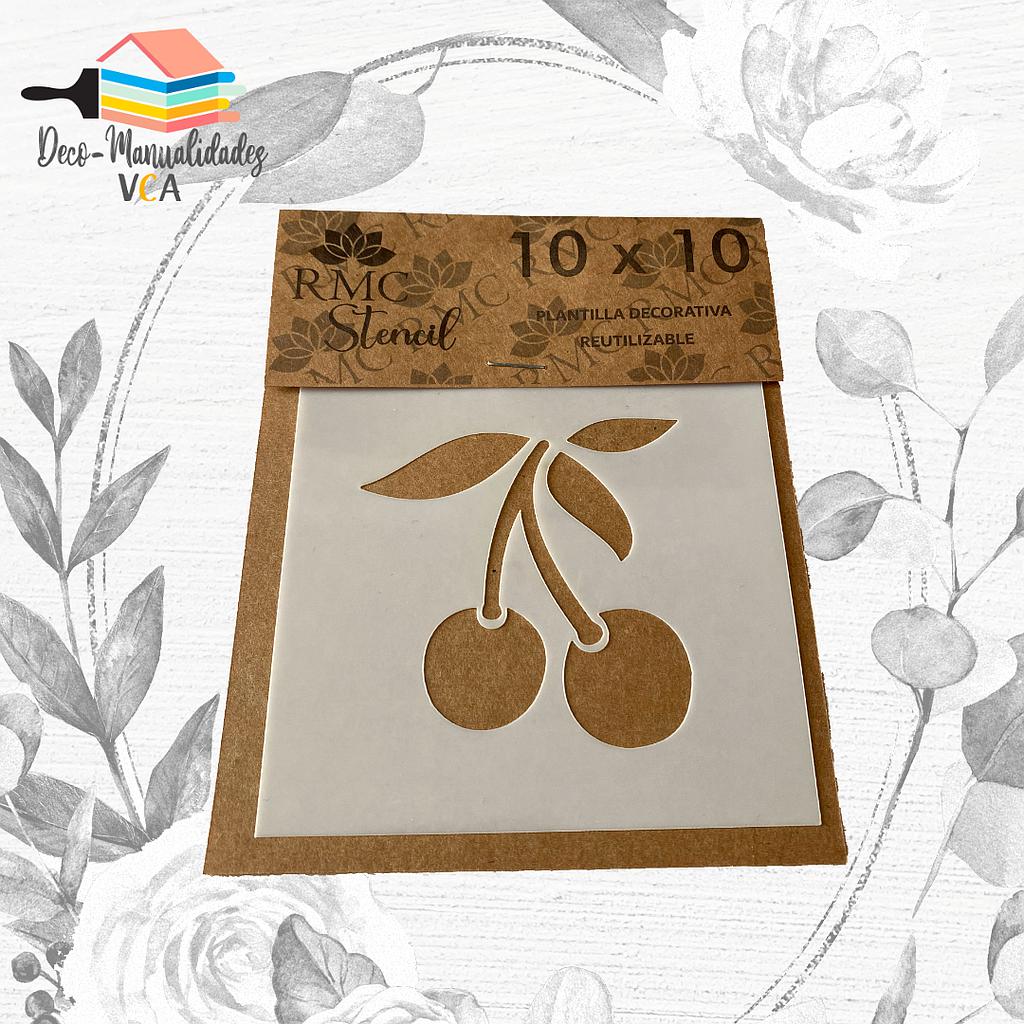 Stencil Guindas (10x10 Cm) - Rmc