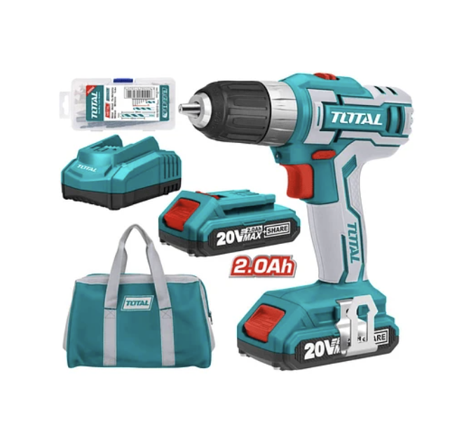Taladro Atornillador Inalambrico 20v 10mm - Total
