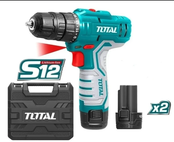 [3F414] Taladro Inalambrico 12V 10MM+2 Bateria 1,5Ah +1 Cargador (SS)