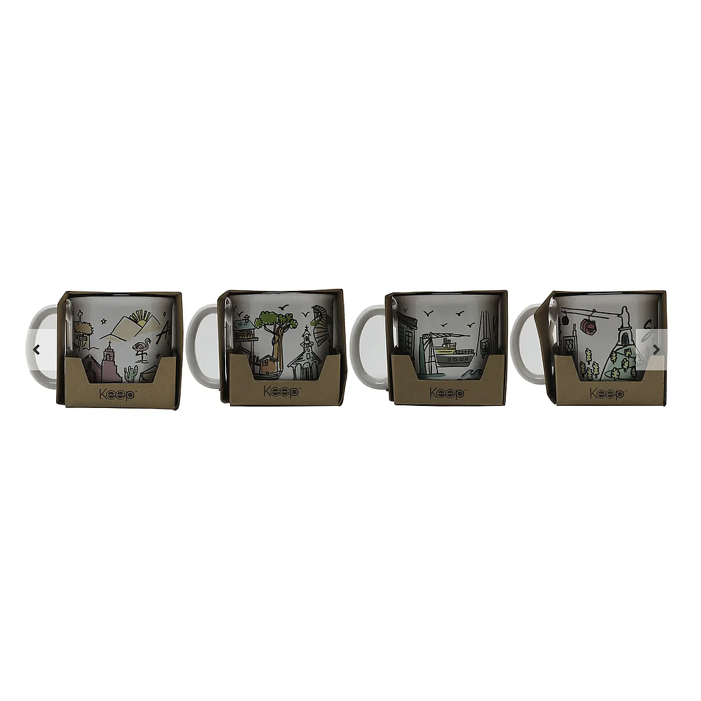 [10A07014] Tazon 12 Oz Vintage Chile Collection C/Caja Glasso (SANTIAGO)